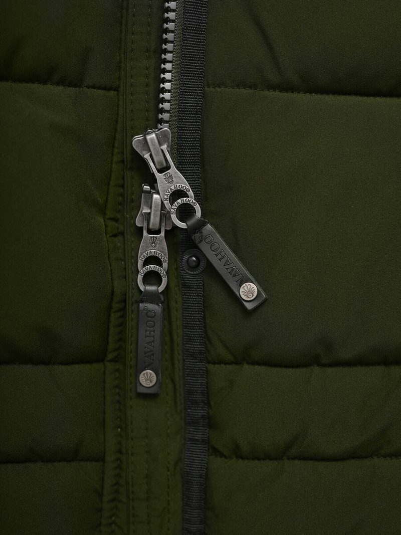 Chaqueta de mujer caqui OZONEE O/W377Z