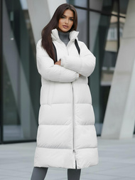 Chaqueta de mujer blanca OZONEE JS/5M3163/281Z