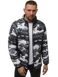 Chaqueta de hombre gris-camuflaje OZONEE JS/SM80Z