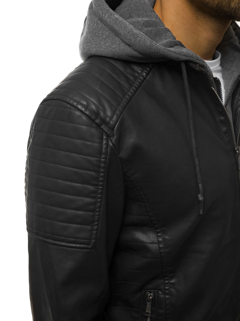 Chaqueta de hombre negr OZONEE JB/JP1136