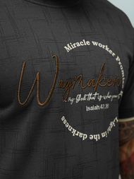 Camiseta de hombre negras OZONEE O/QQ1535