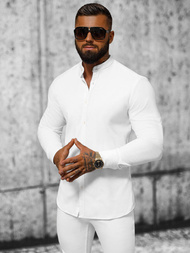 Camisa de hombre blanco OZONEE O/V55