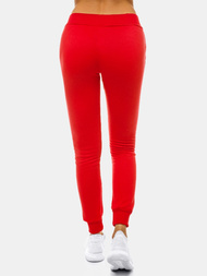 Pantalón de chándal para mujer rojo OZONEE JS/CK01