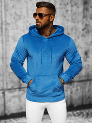 Sudadera velour de hombre azul OZONEE JS/8B1170/17
