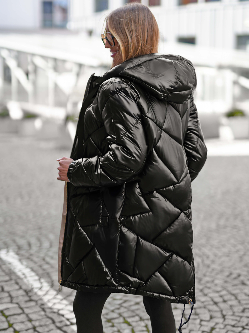 Chaqueta de mujer negra OZONEE JS/5M3189/392Z