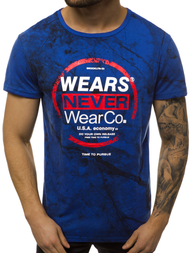 Camiseta de hombre azul OZONEE JS/SS10925