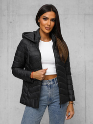 Chaqueta de mujer negra OZONEE JS/16M9238/392
