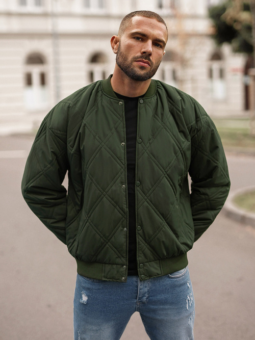 Chaqueta de hombre verde OZONEE JS/84M3020/136Z