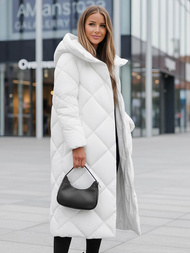 Chaqueta de mujer blanca OZONEE JS/5M3173/281Z