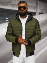 Chaqueta de hombre verde OZONEE JS/MY13Z