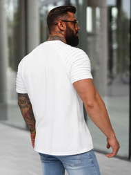 Camiseta de hombre blanco OZONEE JS/8T88/1Z