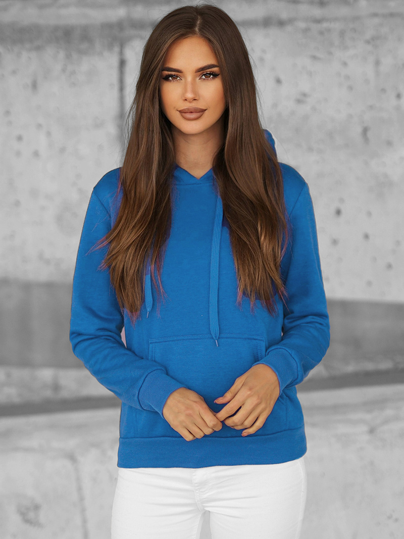 Sudadera de mujer azul claro OZONEE JS/W02Z