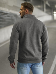 Sudadera de hombre gris-oscuro OZONEE JS/2002Z