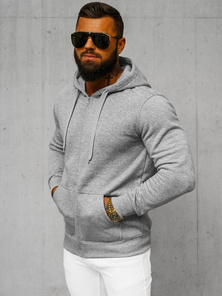 Sudadera de hombre gris OZONEE JS/2008Z