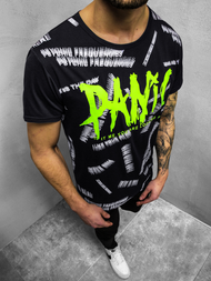 Camiseta de hombre negra OZONEE JS/KS1998Z