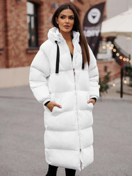 Chaqueta de mujer blanca OZONEE JS/5M3163/281Z