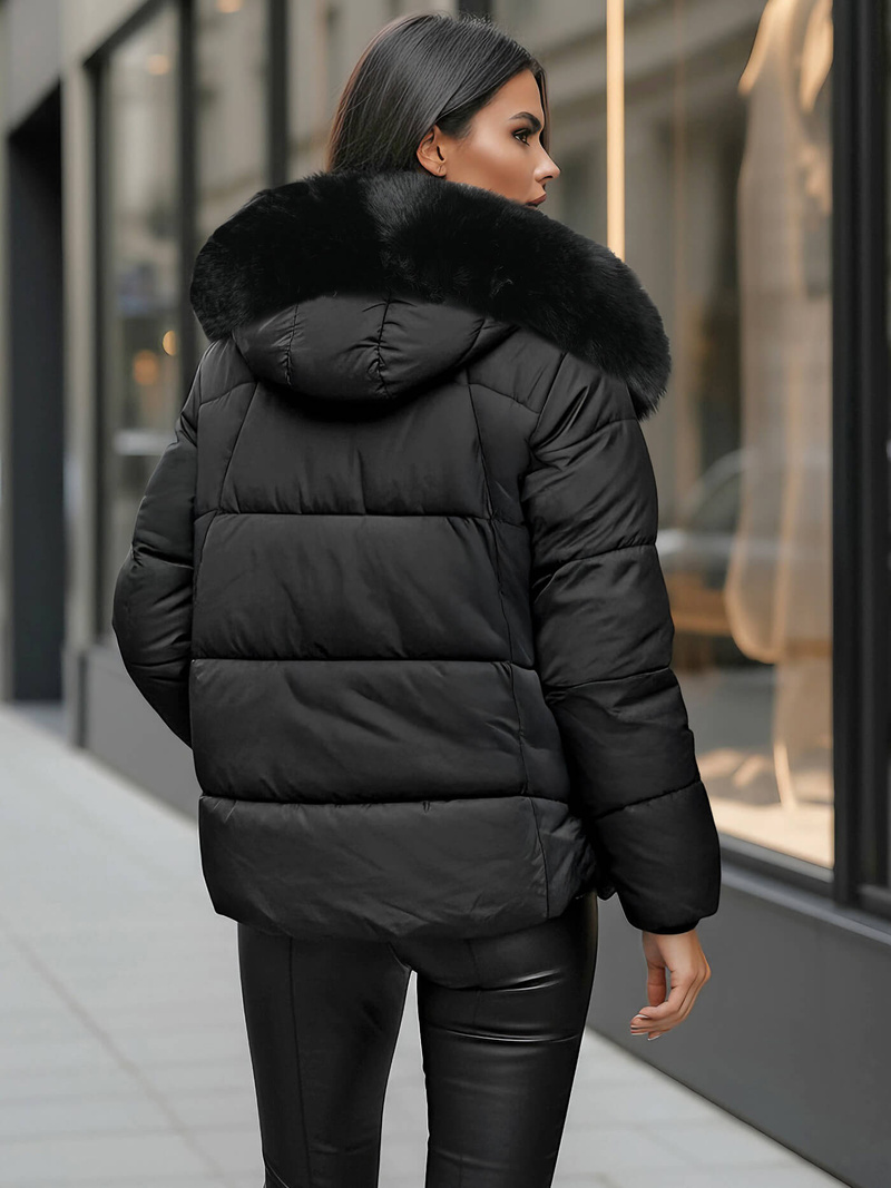 Chaqueta de mujer negra OZONEE O/16M9179/392