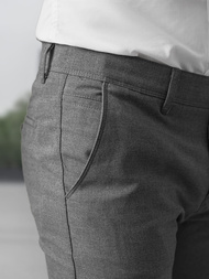 Pantalón chino de hombre gris oscuro OZONEE V/6545