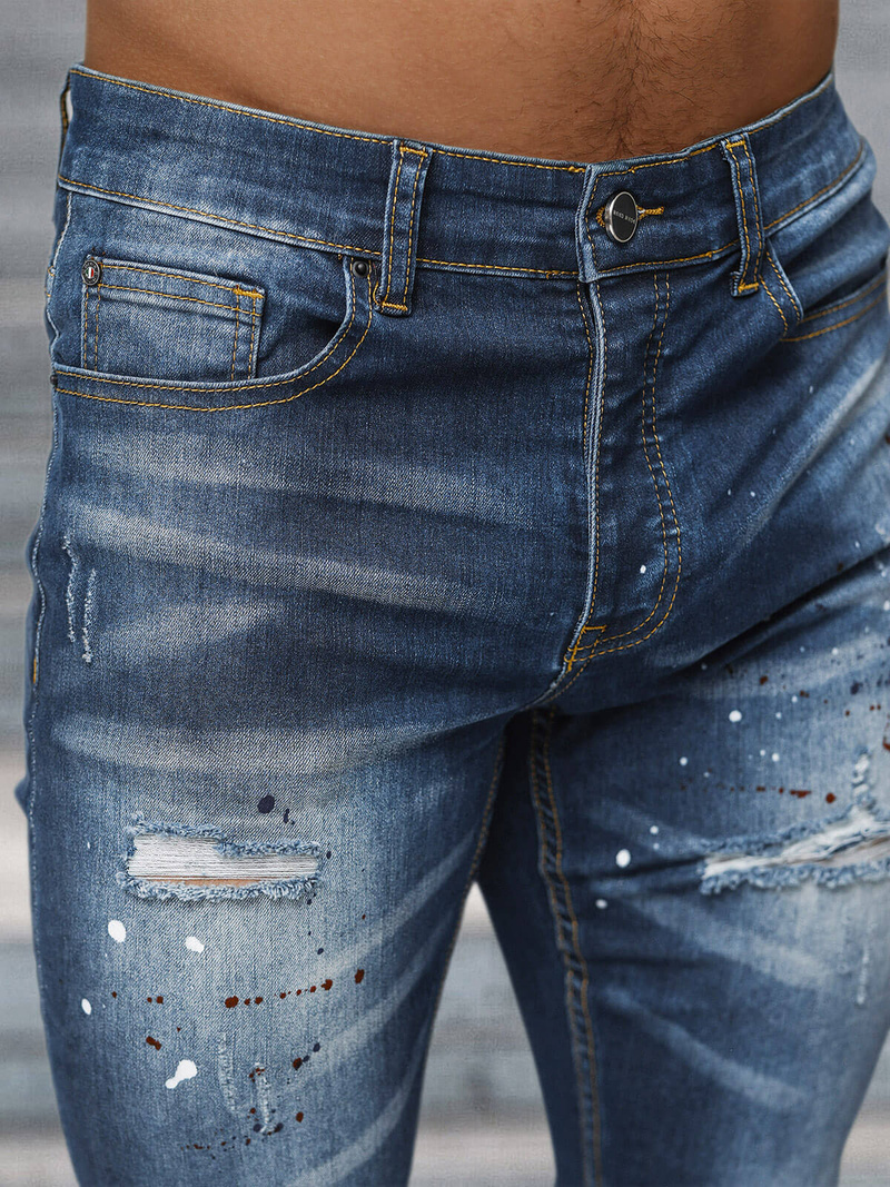 Vaqueros de hombre azul oscuro OZONEE NB/MP0170BS