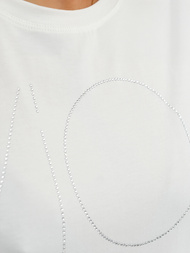 Camiseta de mujer blanco OZONEE JS/YJ77841