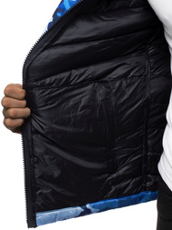 Chaqueta de hombre azul-camuflaje OZONEE JS/SM80Z