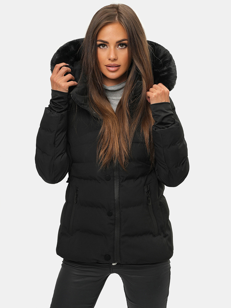 Chaqueta de mujer en negra OZONEE JS/M770/392