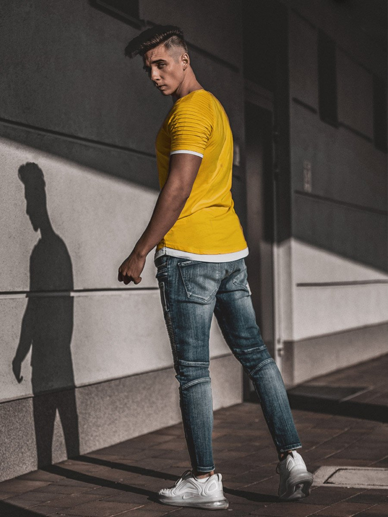 Vaqueros jogger de hombre azul OZONEE O/B4925