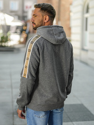 Sudadera de hombre grafito OZONEE JS/8B1730/5