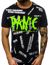 Camiseta de hombre negro OZONEE JS/KS1998