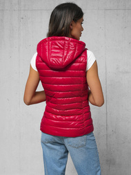 Chaleco de mujer roja OZONEE JS/16M9138/270