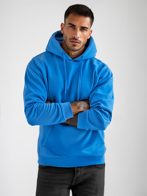 Sudadera de hombre azul OZONEE JS/2009Z