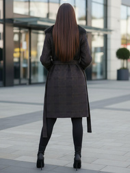 Abrigo de mujer negras OZONEE JS/53M5200/1Z