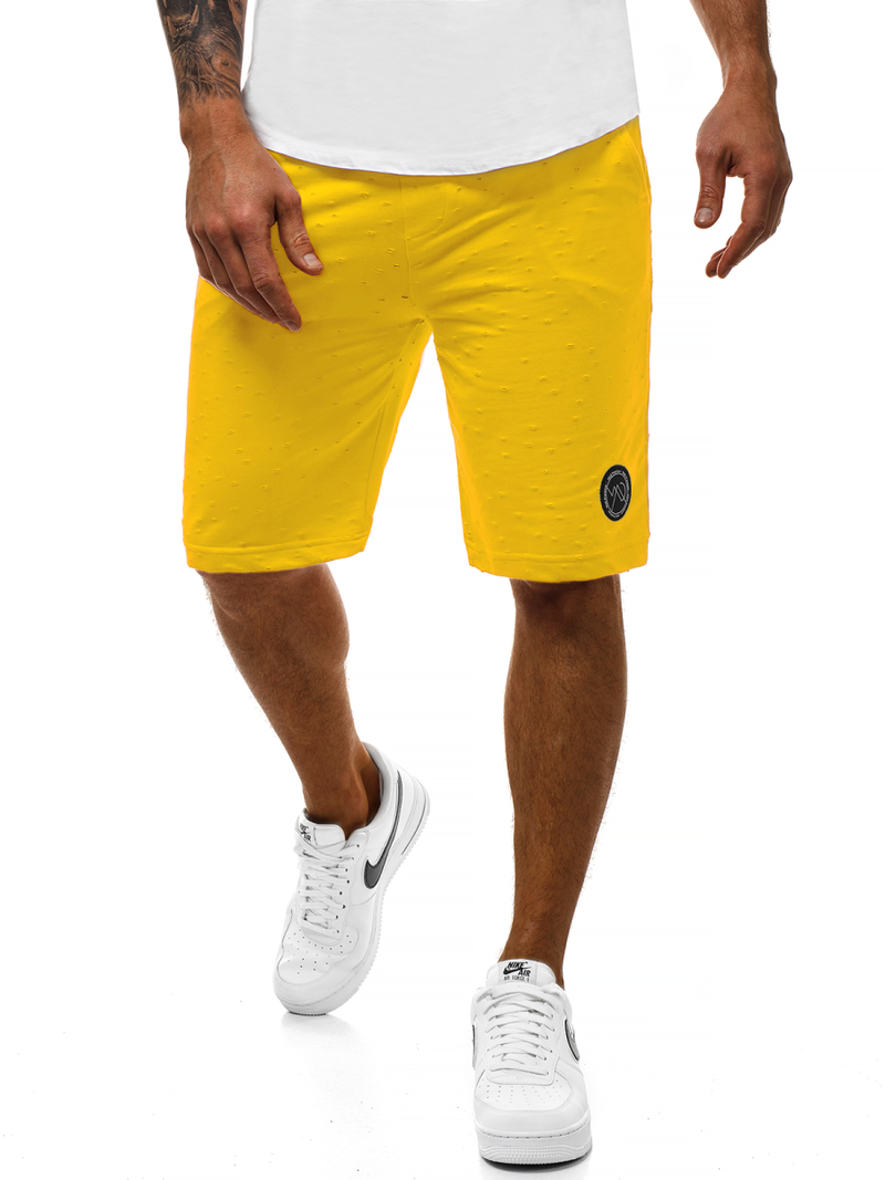 Pantalón corto de hombre amarillo OZONEE MAD/2923
