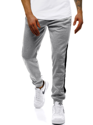 Pantalón de chándal de hombre gris-negra OZONEE JS/JZ11008