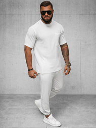 Camiseta de hombre blanco OZONEE O/Y960T