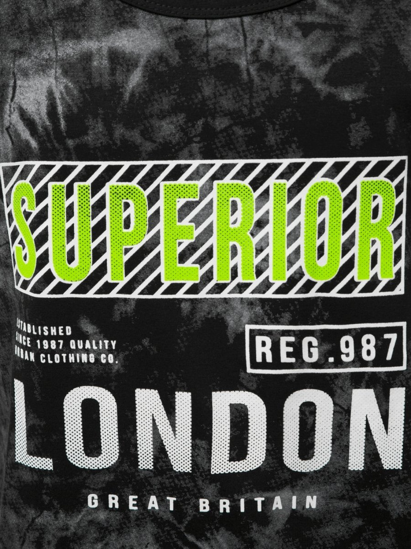 Camiseta sin mangas de hombre negra OZONEE JS/SS11037