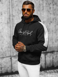 Sudadera de hombre negra OZONEE JS/3B572