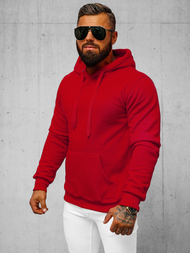 Sudadera de hombre rojo oscuro OZONEE JS/2009Z
