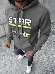 Sudadera de hombre amarillo grafito OZONEE JS/Y10055