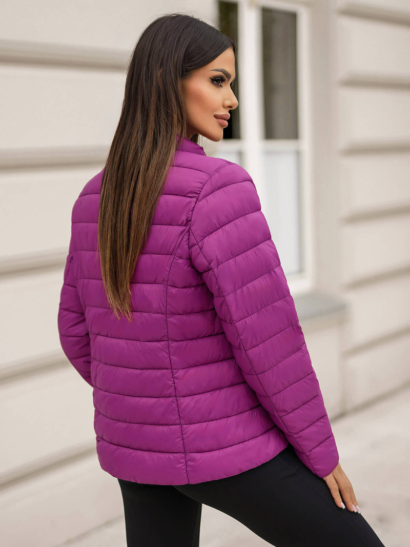 Chaqueta de mujer rosa oscuro OZONEE JS/11Z8170