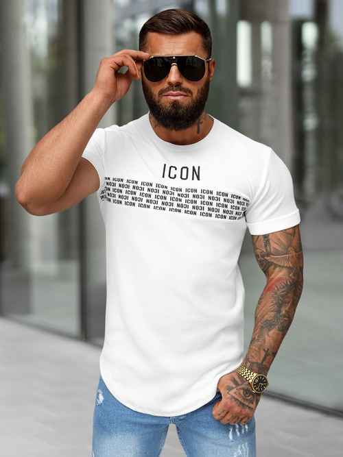 Camiseta de hombre blanca OZONEE O/B1215