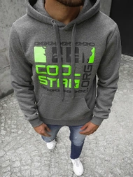 Sudadera de hombre amarillo grafito OZONEE JS/Y10022