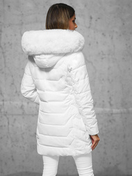 Chaqueta de mujer blanca OZONEE JS/16M9121/281