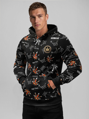 Sudadera de hombre negra OZONEE O/B266