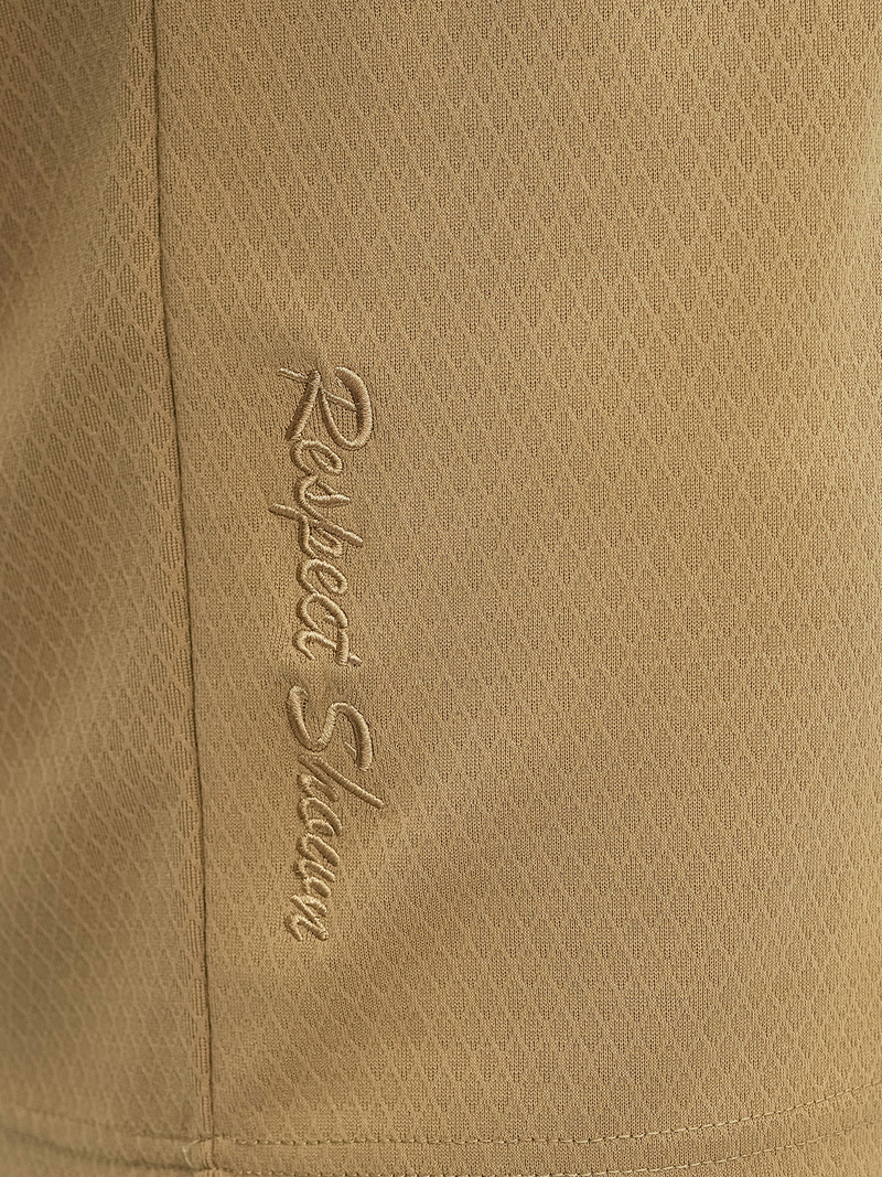 Polo de hombre beige oscuro OZONEE O/YN2/575