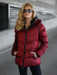 Chaqueta de mujer burdeos OZONEE JS/5M3316/1