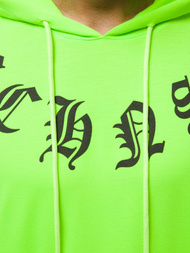 Sudadera de hombre neón verde OZONEE MACH/1183