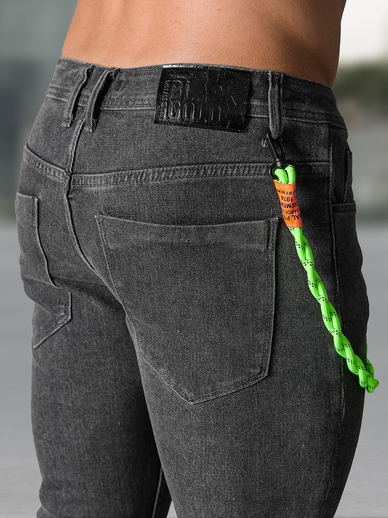 Vaqueros de hombre grafito OZONEE NB/MP0191G