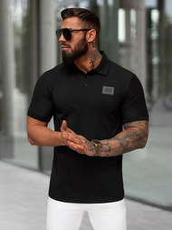 Polo de hombre negro OZONEE NB/MT3124