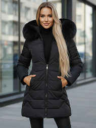 Chaqueta de mujer negra OZONEE JS/16M9121/392Z